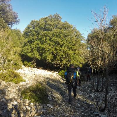 Sardinia Canyoning Bacu Padente Walking On The Rocky Valley