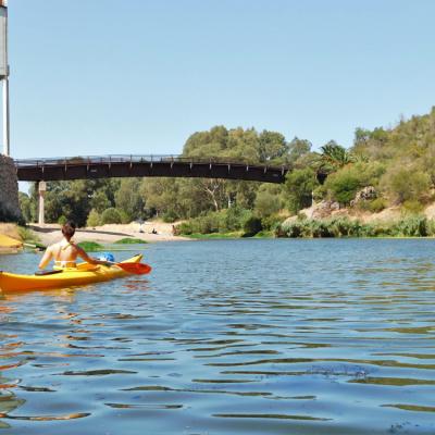 Kayak Fiume Coghinas Il Ponte Dellimpianto Termale